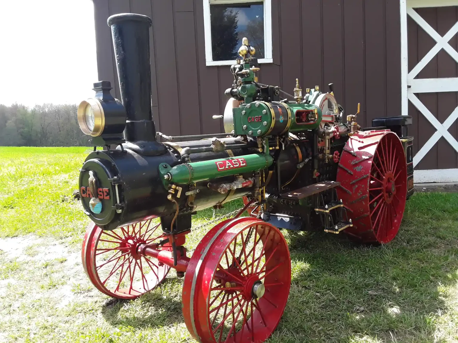 CASE Steam Tractor Green