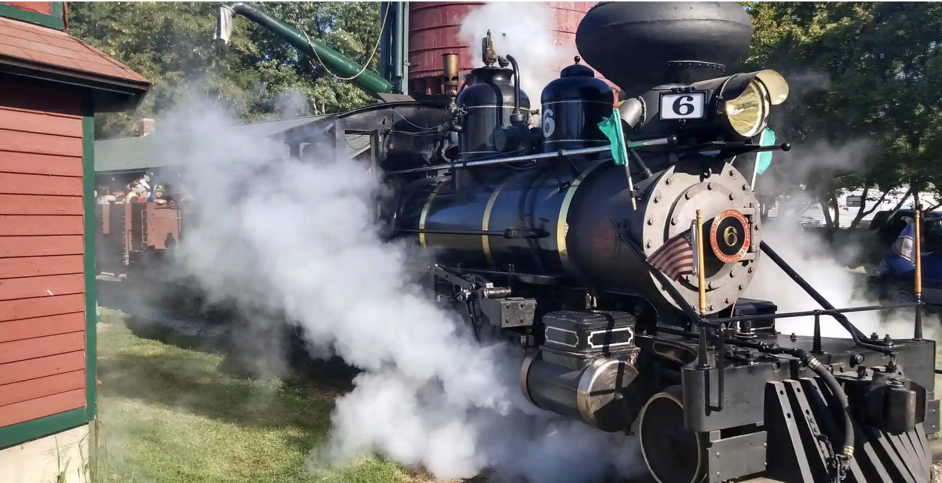 Steam Locomotive Midwest Central Railroad Engine No 6 Narrow Gauge Excursion Tourist Train 1 Steam Locomotive Midwest Central Railroad Engine No 6 Narrow Gauge Excursion Tourist Train