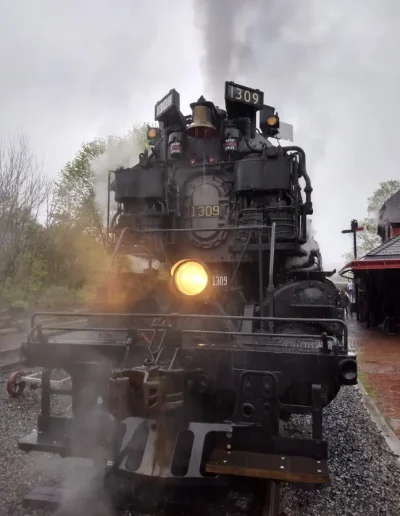 Steam Locomotive Western Maryland Engine 1309
